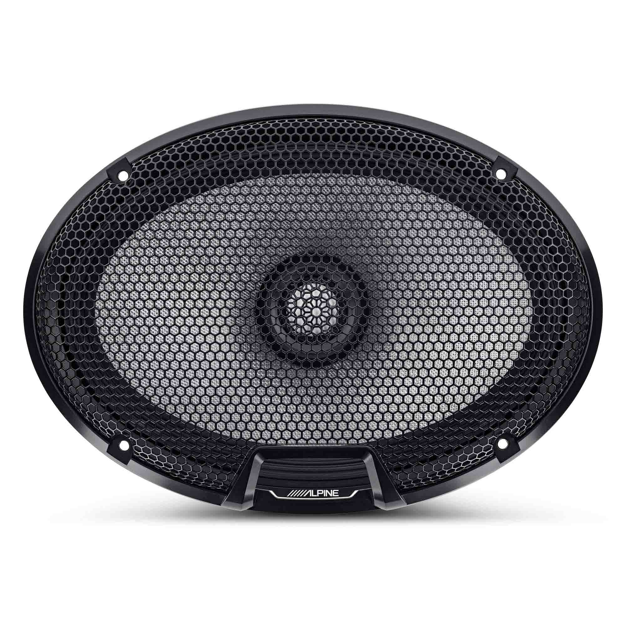 Alpine R2-S69, R Series 6x9" 2-Way Hi-Res Speakers + Foam Baffle Kit Bundle