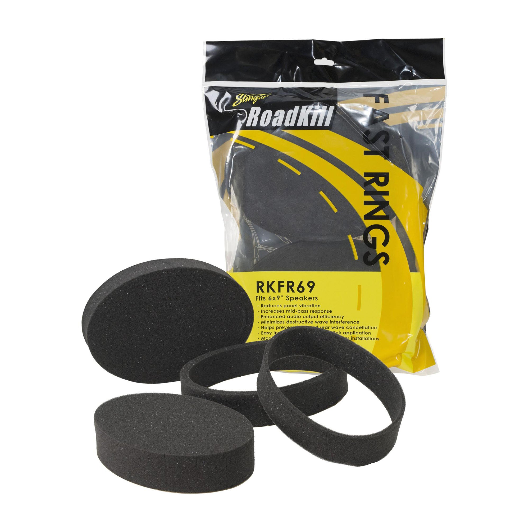 Alpine R2-S69, R Series 6x9" 2-Way Hi-Res Speakers + Foam Baffle Kit Bundle