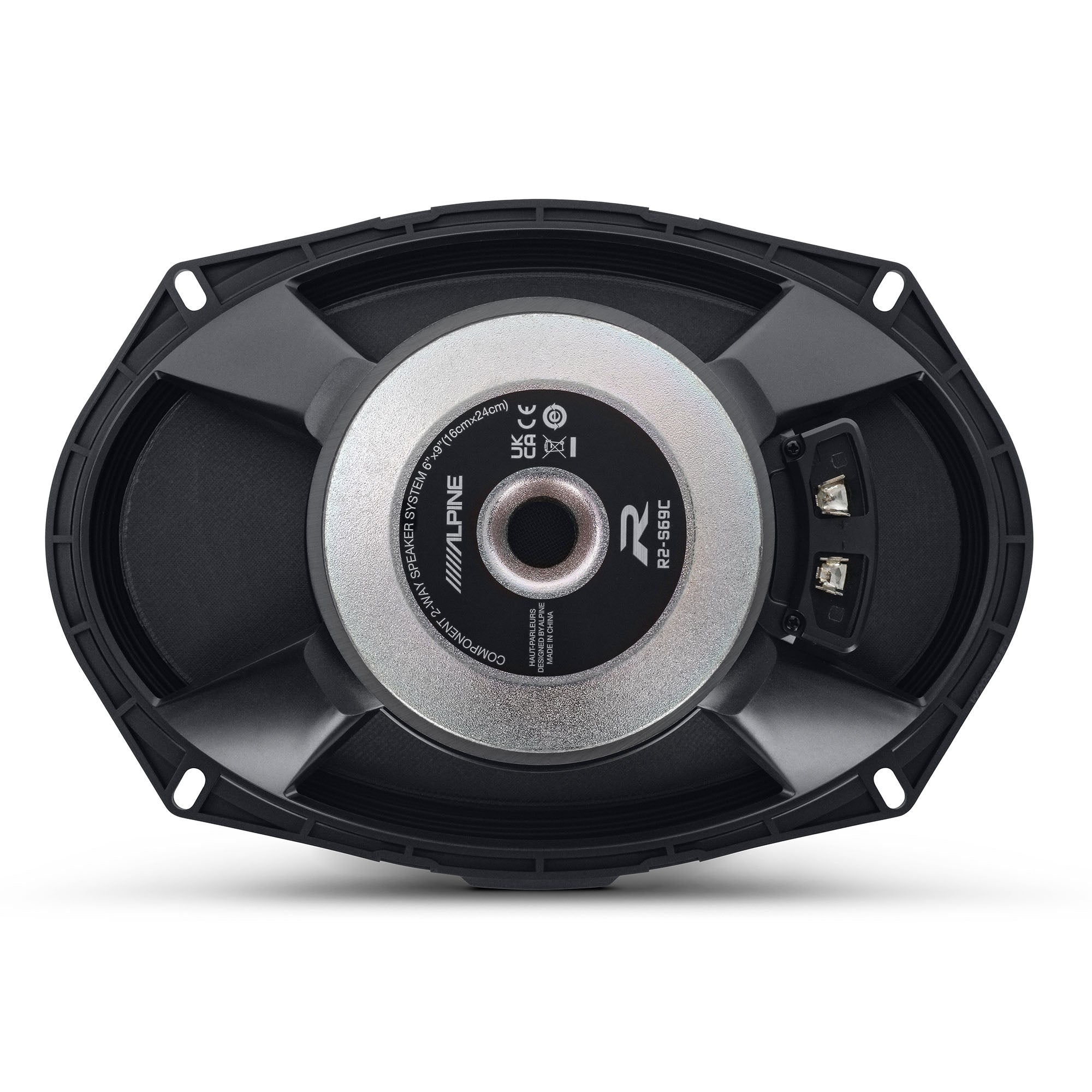 Alpine R2-S69C, R Series 6x9" 2-Way Hi-Res Speakers+ Foam Baffle Kit Bundle