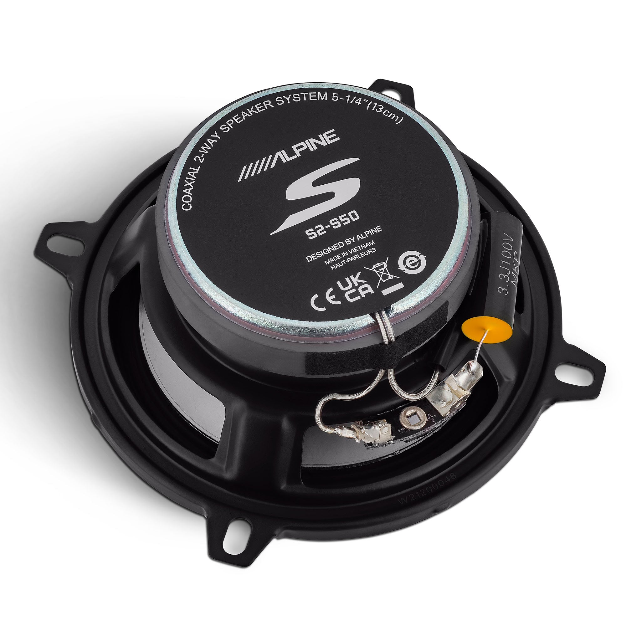 Alpine S2-S50, S Series 5" 2-Way Hi-Res Speakers + Foam Baffle Kit Bundle