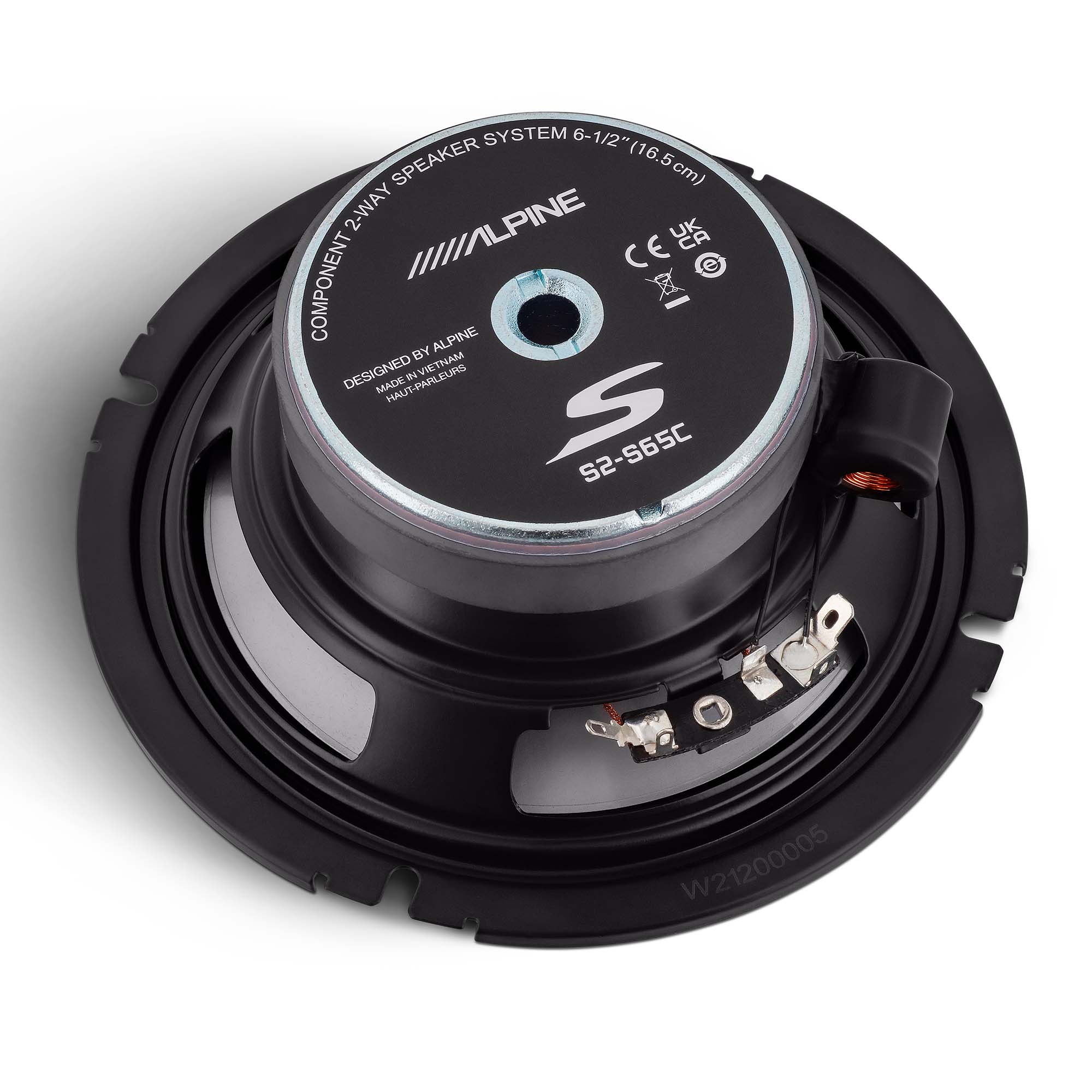 Alpine S2-S65C, S Series 6.5" 2-Way Hi-Res Speakers + Foam Baffle Kit Bundle