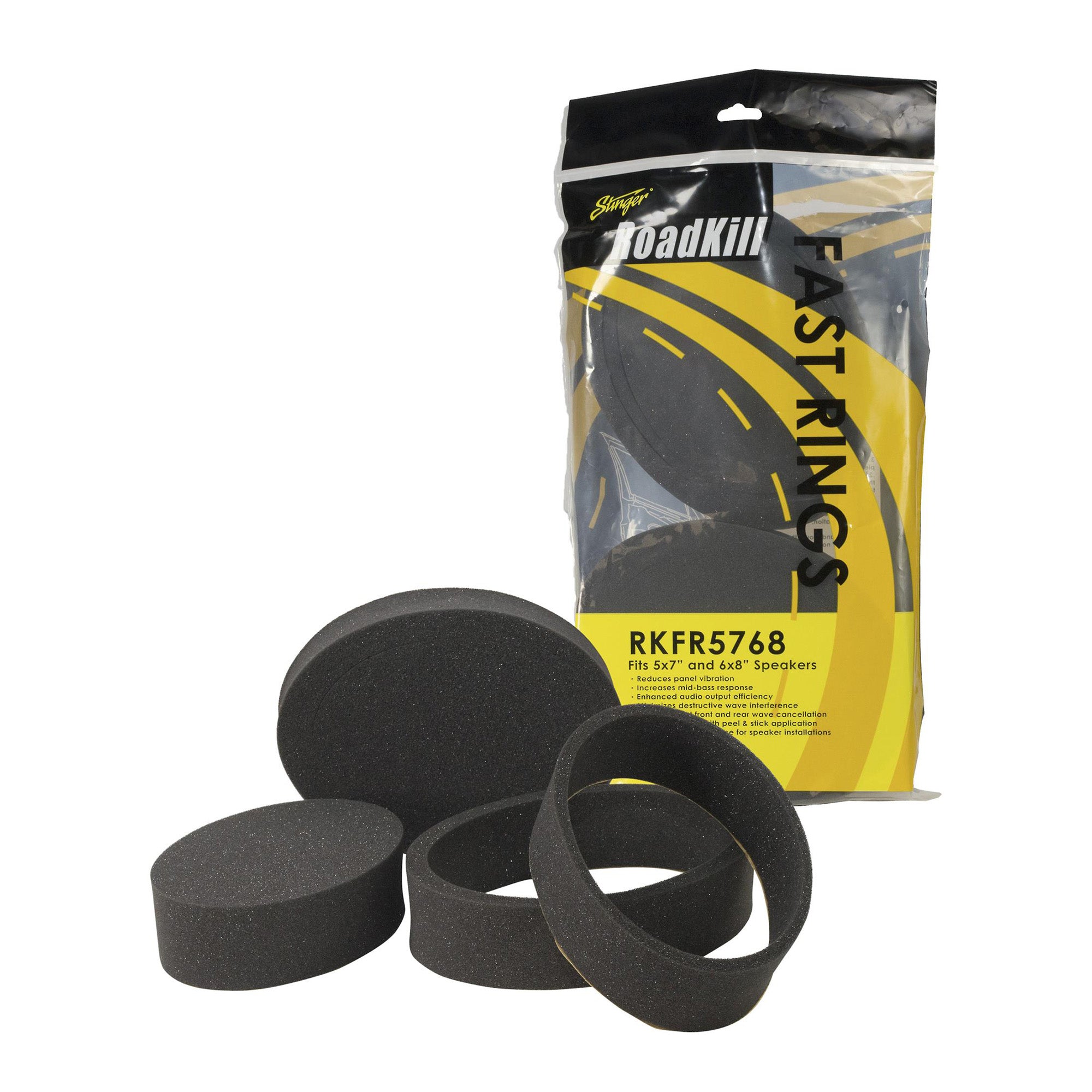 Alpine S2-S68, S Series 6x8" 2-Way Hi-Res Speakers + Foam Baffle Kit Bundle