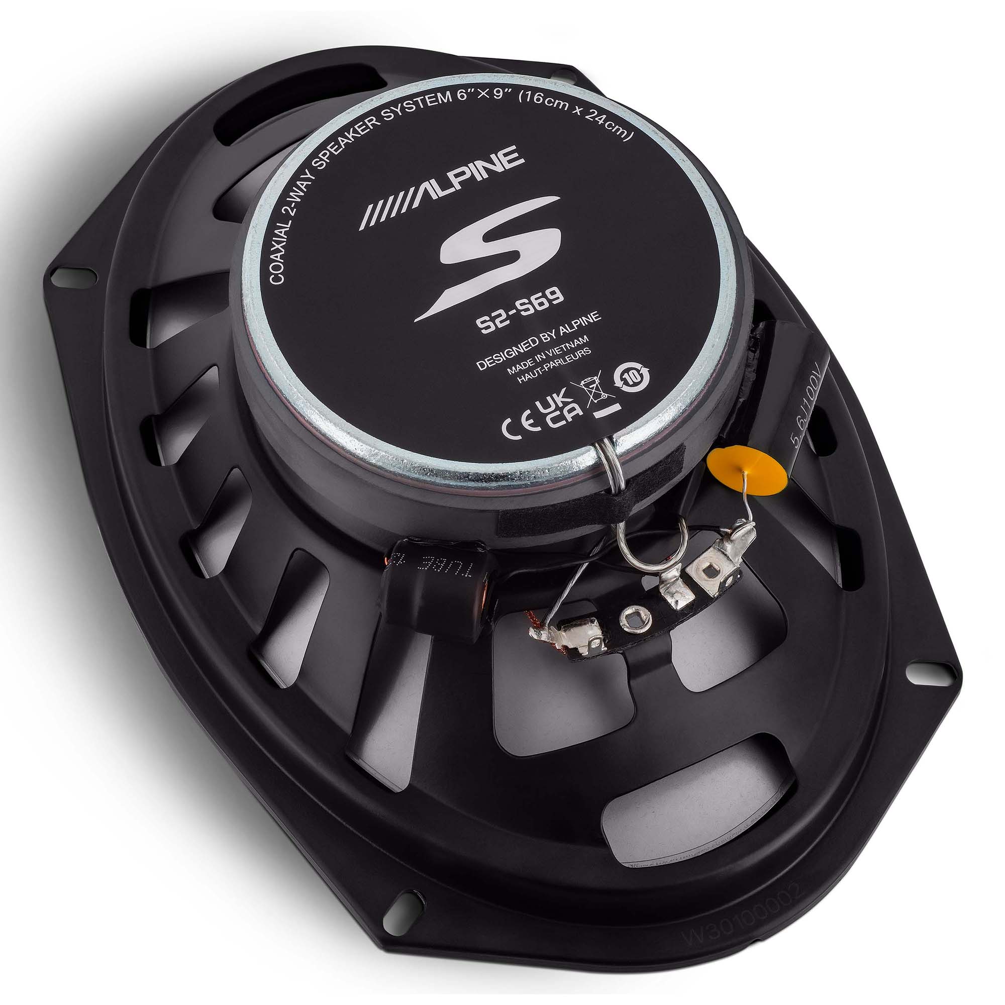 Alpine S2-S69, S Series 6x9" 2-Way Hi-Res Speakers + Foam Baffle Kit Bundle