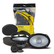 Alpine S2-S69C, S Series 6x9" 2-Way Hi-Res Speakers + Foam Baffle Kit Bundle