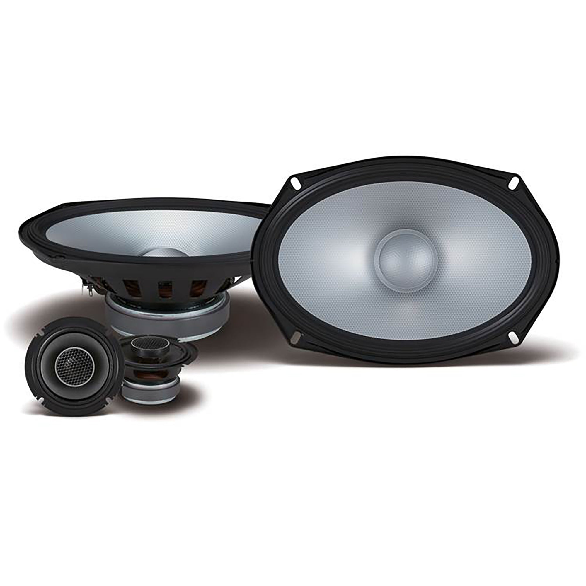 Alpine S2-S69C, S Series 6x9" 2-Way Hi-Res Speakers + Foam Baffle Kit Bundle