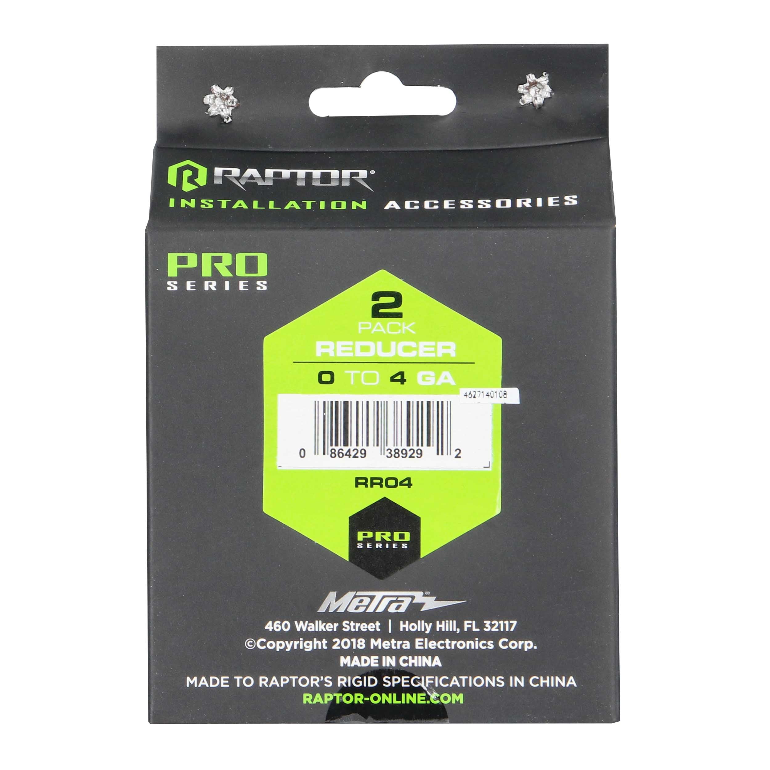 Raptor RR04, (2)Reducer 0-4ga