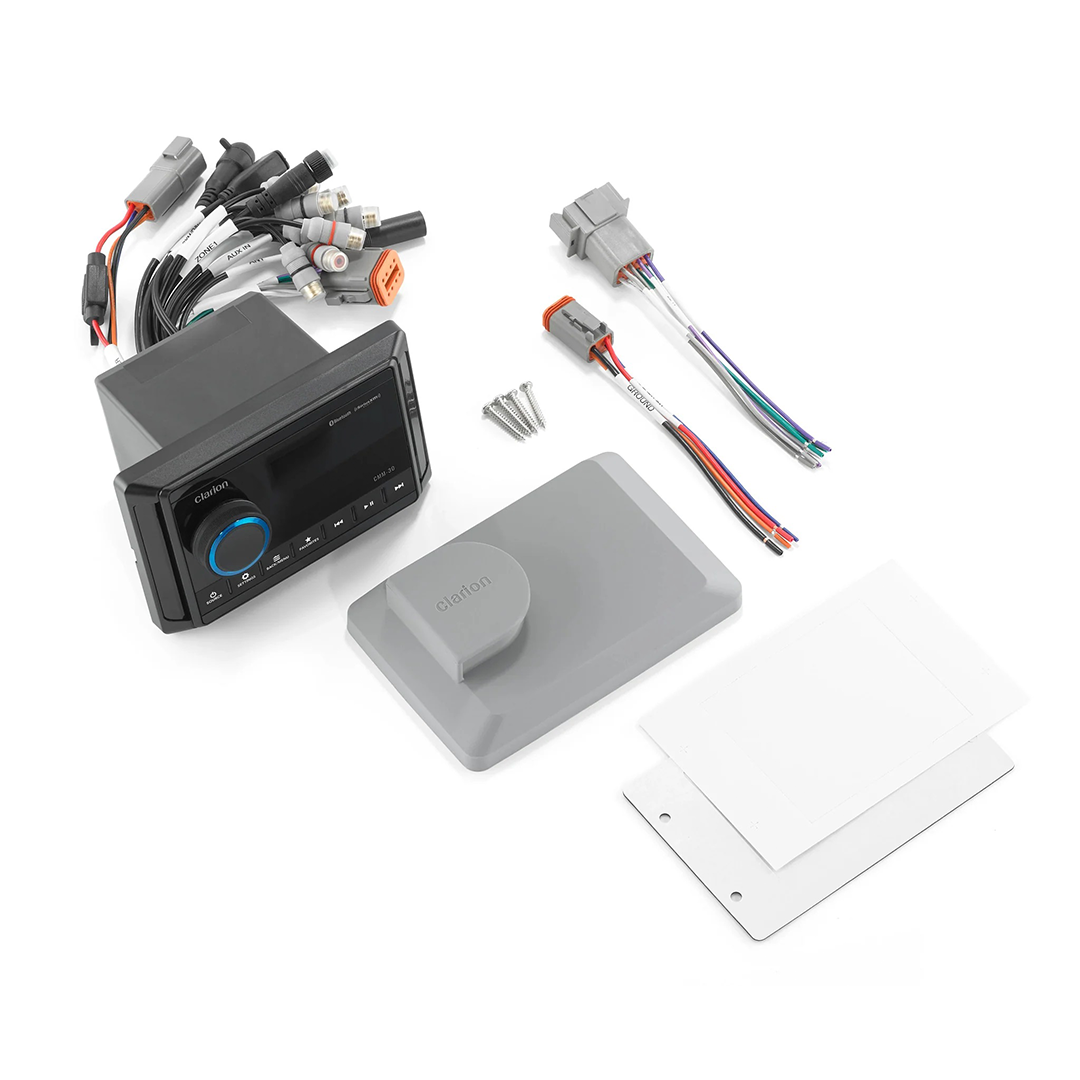 Clarion CMM-30, Marine Digital Media Receiver with 3" LCD (does not play CDs)