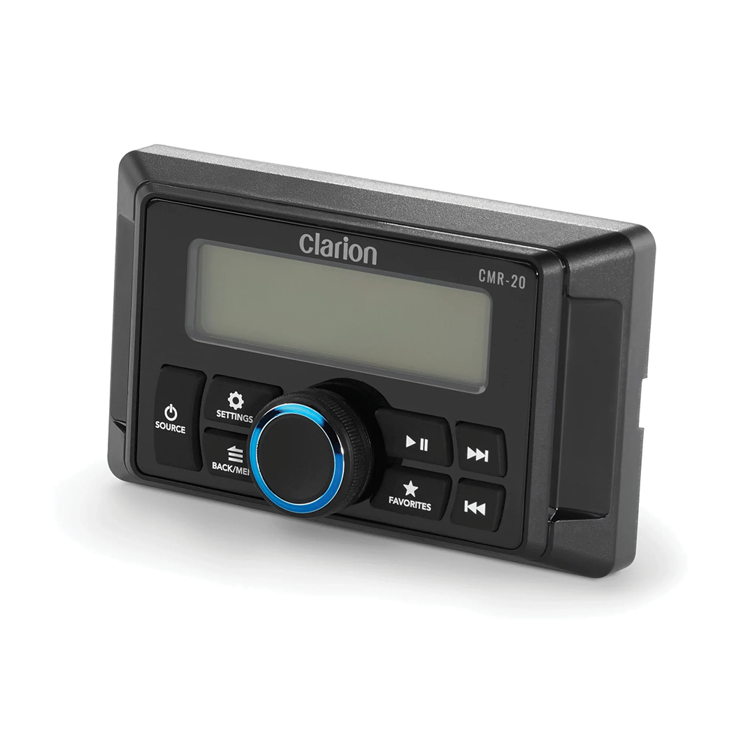 Clarion CMR-20, Marine Wired Remote with 2.44-inch Monochrome LCD Display Compatible with CMM-20, CMM-30 & CMM-30BB