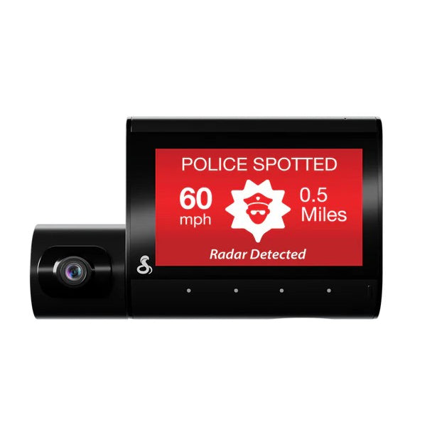 Cobra SC220C, QHD Dual-View Dash Camera w/ GPS, Wi-Fi®, and Bluetooth® Built-in Interior-View Cam
