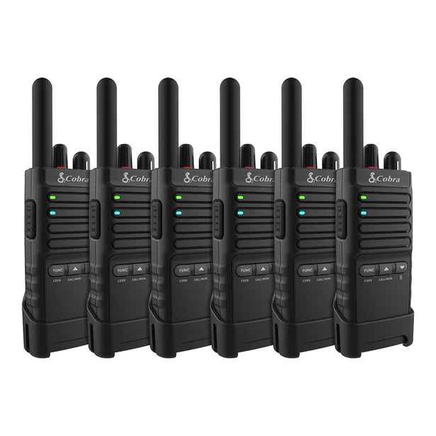 Cobra PX650-BCH6, Pro Business 42-Mile Range 2W FRS Two-Way Radio, 6 Pack