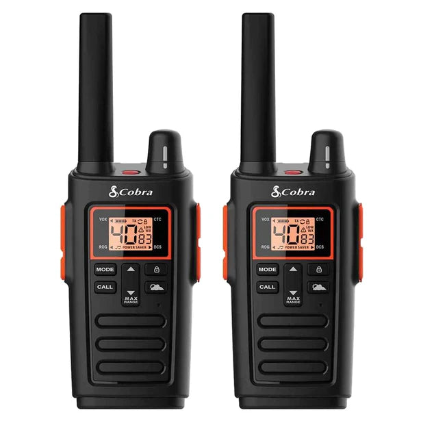 Cobra RX380, 32 Mile Range Rugged Two-Way Radio, 2 Pack