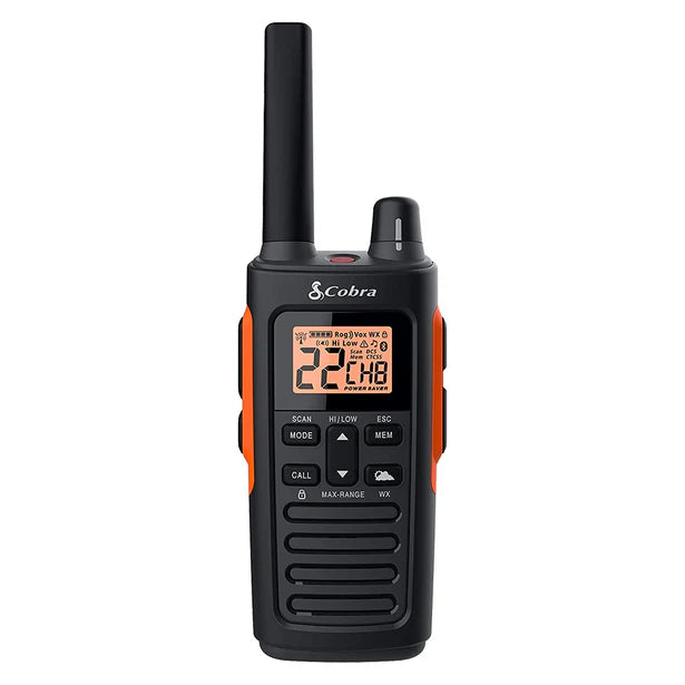 Cobra RX680, 40 Mile Range Rugged, Waterproof & Dustproof, Two-Way Radio, 2 Pack