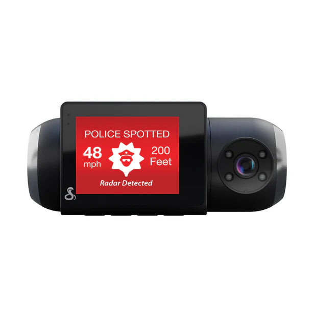 Cobra SC201, HD Dash Cam w/ GPS, Wi-Fi, Bluetooth®, and Built-in Rear-View Camera
