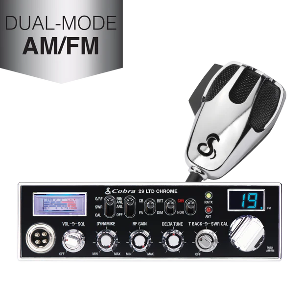 Cobra CCBP29LT01, 29 LTD W/NEW FRONT CONNECT MIC AM/FM