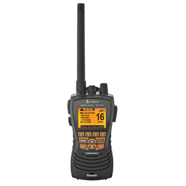 Cobra MRHH600FLTGPSBT, MRHH600FLTGPSBT HH FLT VHF, 6W, DSC/GPS, Bluetooth®