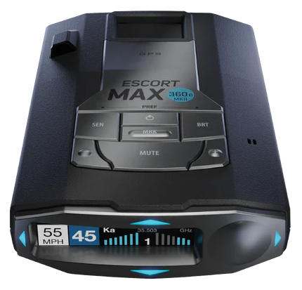 Escort 0100037-3, MAX 360c MKII Black/Gray Radar Detector