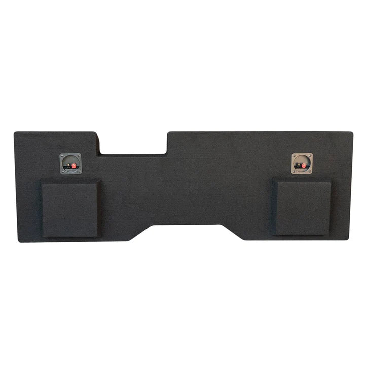 SoundBox Chevy Silverado / GMC Sierra Crew Cab 2014-2018 Dual Ported 10" Downfire Subwoofer Enclosure, BedLiner Finish