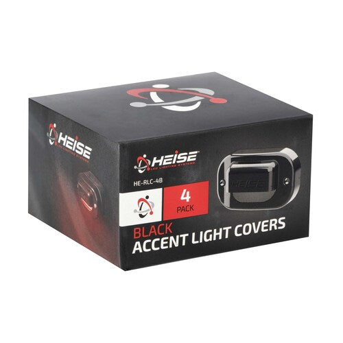HEISE HE-RLC-4B, (4)Rock Light Cover Black