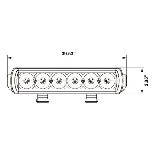 HEISE HE-SL3912, LED Bar 39.25" Slimline 1Row