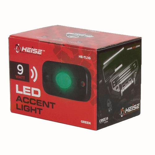 HEISE HE-TL1G, Black Pod Green LED IP68