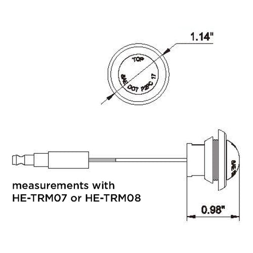 HEISE HE-TR7503, Trailer Mark .75"White