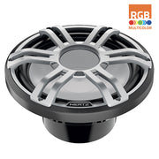 Hertz HMS 12 S4-LD-G, HMS 12" 4-Ohm Infinite Baffle Marine Subwoofer w/ RGB LED, Gray Sport Grille