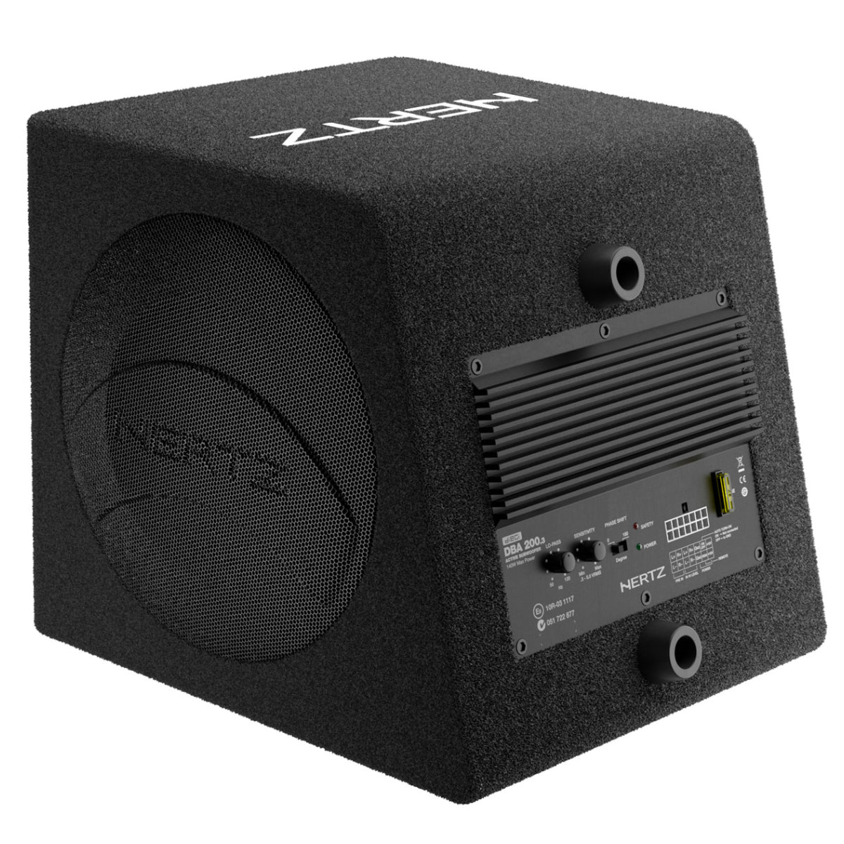 Hertz DBA 200.3, Dieci 8" Loaded Active Subwoofer Enclosure