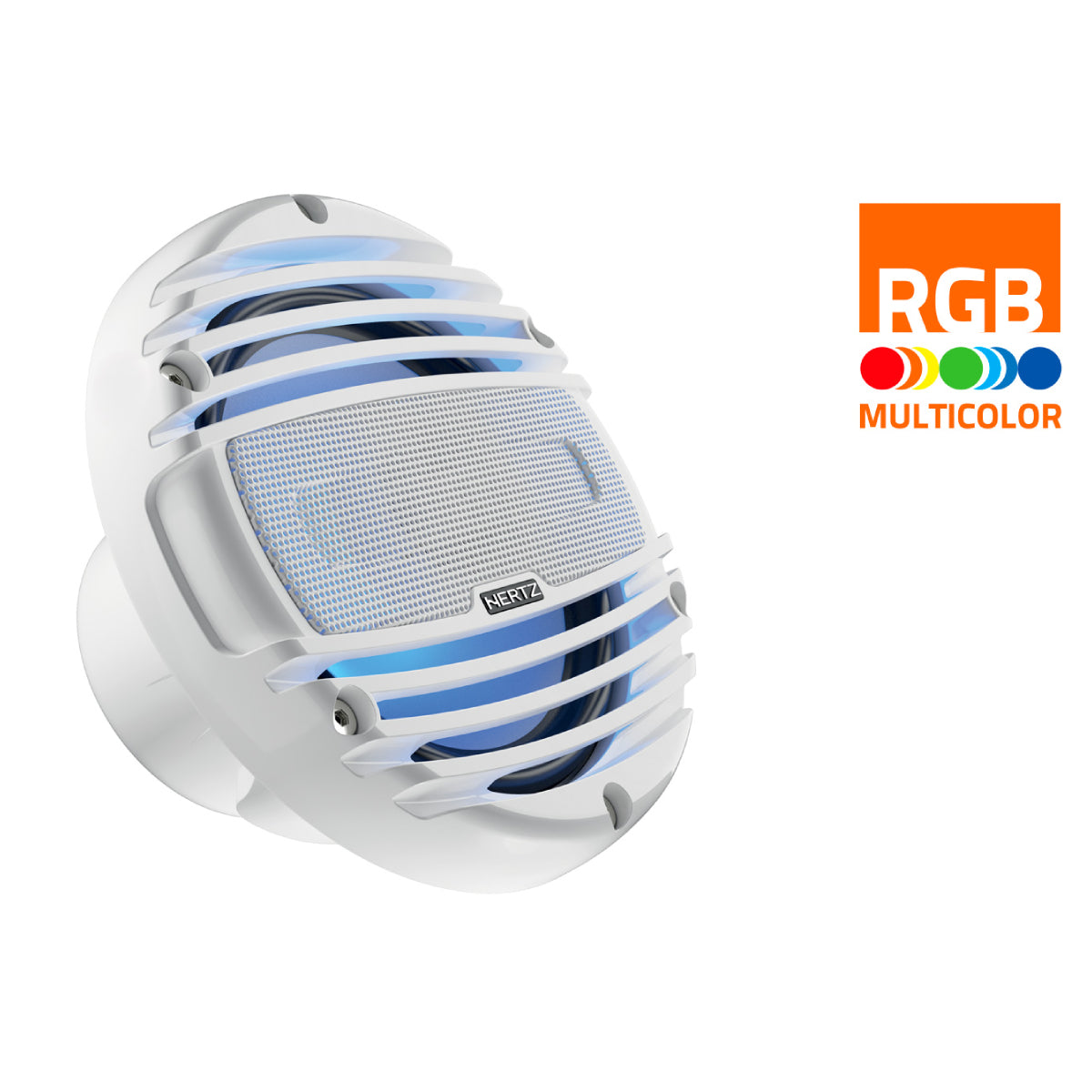 Hertz HMX 6.5 LD-TC, HMX 6.5" Marine Coaxial Speakers w/ RGB LED, Black Grille