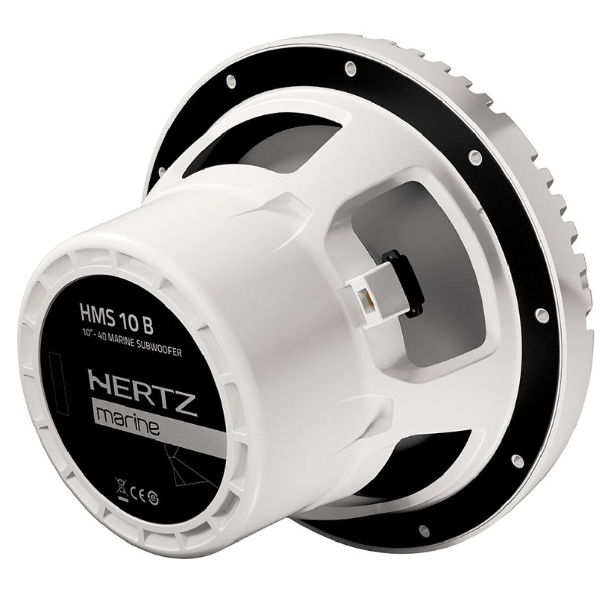 Hertz HMS 10 B-C, HMS 10" 4-Ohm Infinite Baffle Marine Subwoofer, Black