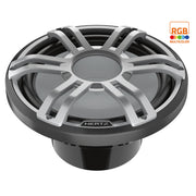 Hertz HMS 12 S2-LD-G, HMS 12" 2-Ohm Infinite Baffle Marine Subwoofer w/ RGB LED, Gray Sport Grille