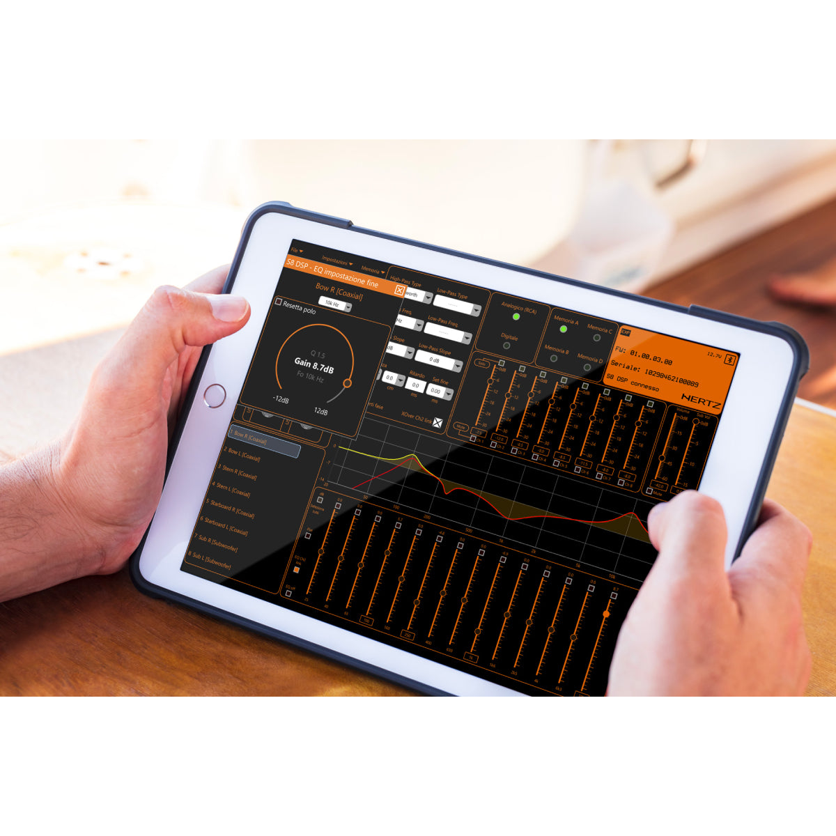 Hertz S8 DSP, Compact Digital Interface Processor 6 in + Digital in & 8 Outputs