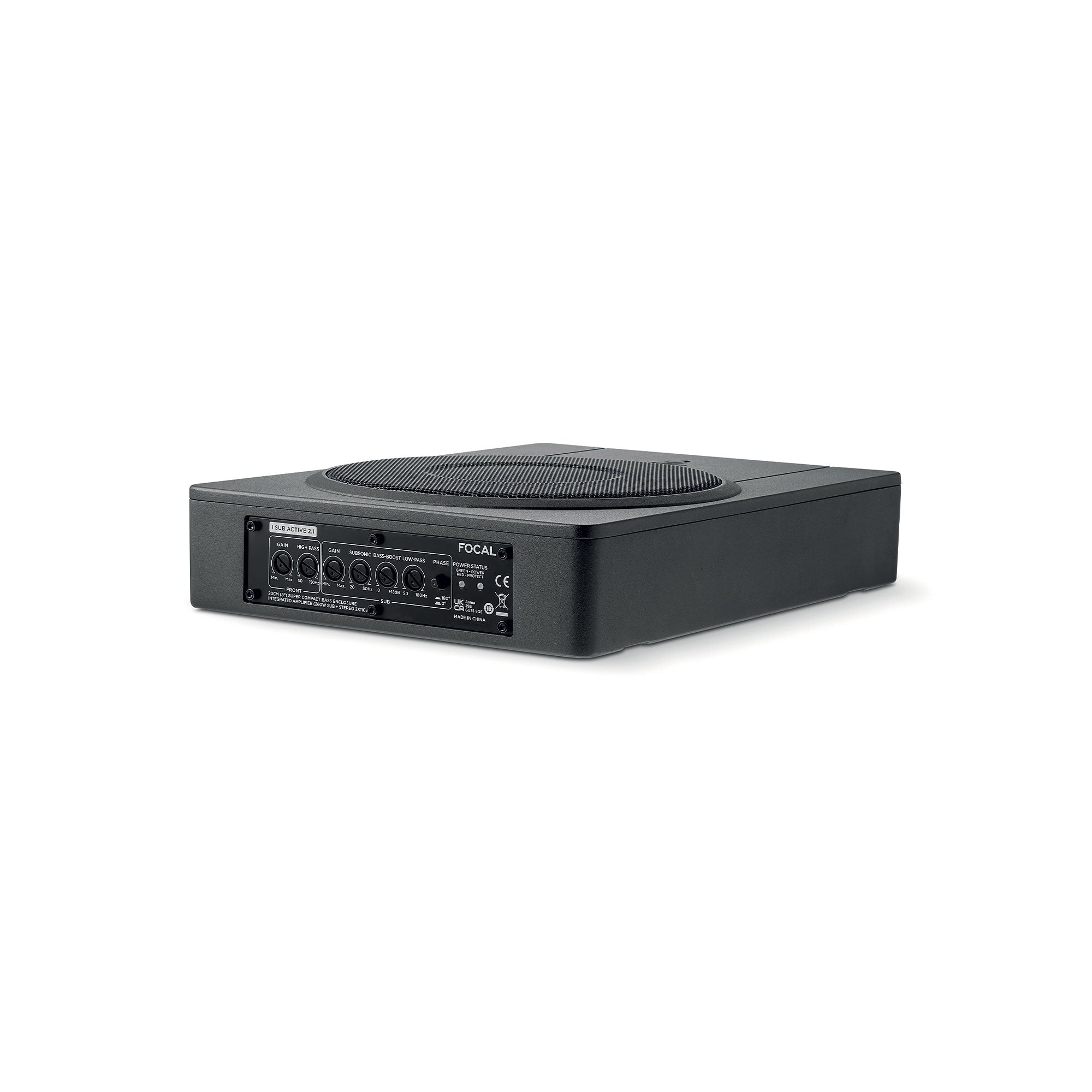 Focal ISUBACTIVE2.1, 8” BombA under seat amplified,