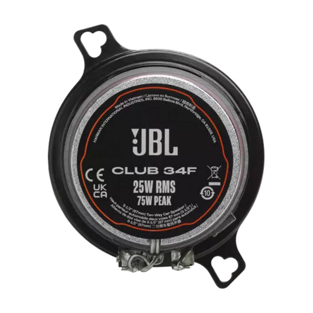 JBL CLUB34F, Club Series 3.5" 2-Way Coaxial Speakers (No Grill)