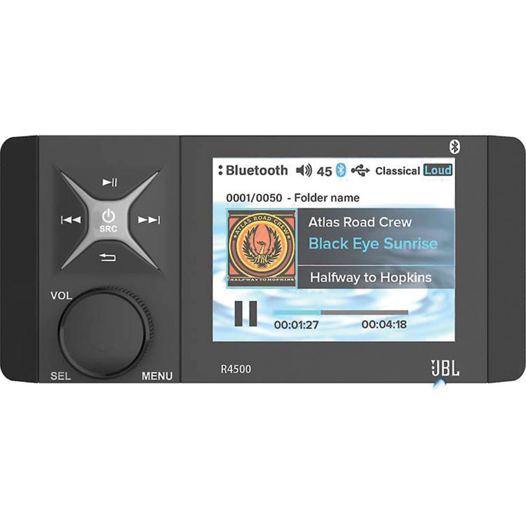 JBL JBL-R4500, Din Style Marine Source Unit w/ Color LCD Screen & Zone Control