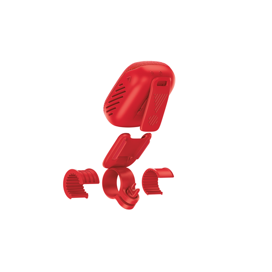 JBL WIND3REDAM, Bluetooth Handlebar Speaker w/ FM Tuner - Red