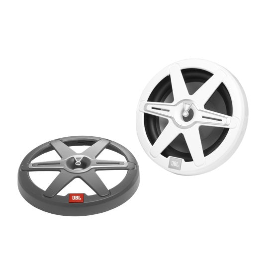 JBL JBLMARSUBCB102AM, 10" Marine Subwoofer w/ RGB Lighting (White/Gray Grill)