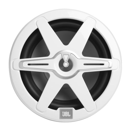 JBL JBLMARSUBCB102AM, 10" Marine Subwoofer w/ RGB Lighting (White/Gray Grill)