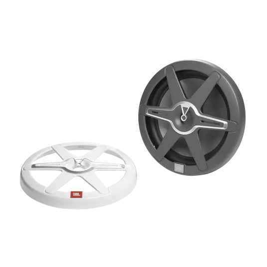 JBL JBLMARSUBCB122AM, 12" Marine Subwoofer w/ RGB Lighting (White/Gray Grill)