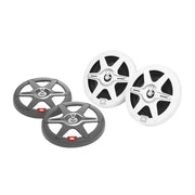 JBL CLUB62, 6.5" 2-Way Marine Speakers w/ RGB Lighting (White/Gray Grill)