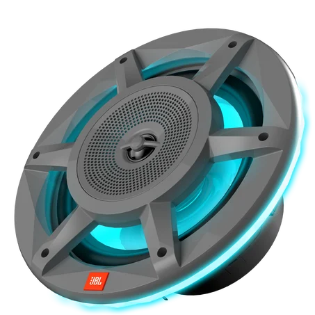 JBL JBLMARSPKSD82MGAM, Stadium 8" 3-Way Marine Speakers w/ RGB Lighting - Grey