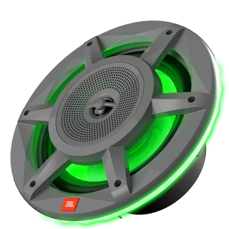 JBL JBLMARSPKSD82MGAM, Stadium 8" 3-Way Marine Speakers w/ RGB Lighting - Grey