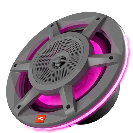 JBL JBLMARSPKSD82MGAM, Stadium 8" 3-Way Marine Speakers w/ RGB Lighting - Grey