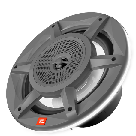 JBL JBLMARSPKSD82MGAM, Stadium 8" 3-Way Marine Speakers w/ RGB Lighting - Grey