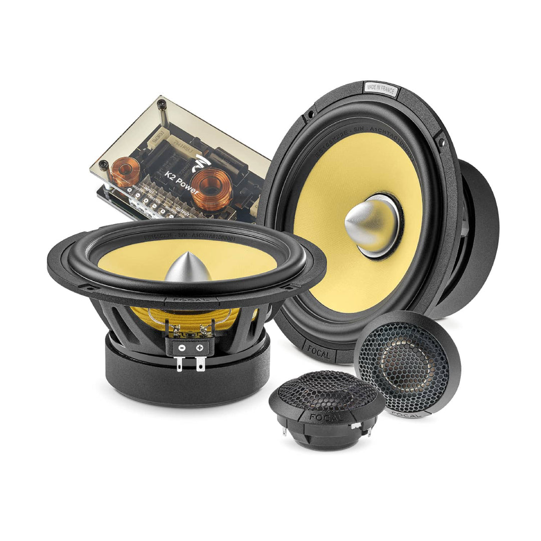 Focal ES165KX2E, K2 Power 6.5” 2-Way Component Speakers w/ FRAK Tweeter