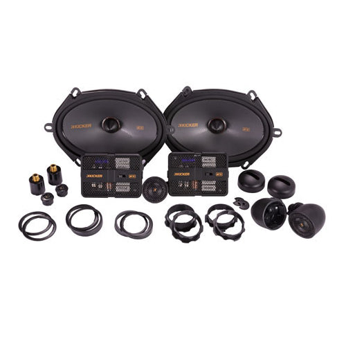 Kicker KSS6804, KS Series 6x8" 2-Way 4 Ohm Component Speakers (51KSS6804)