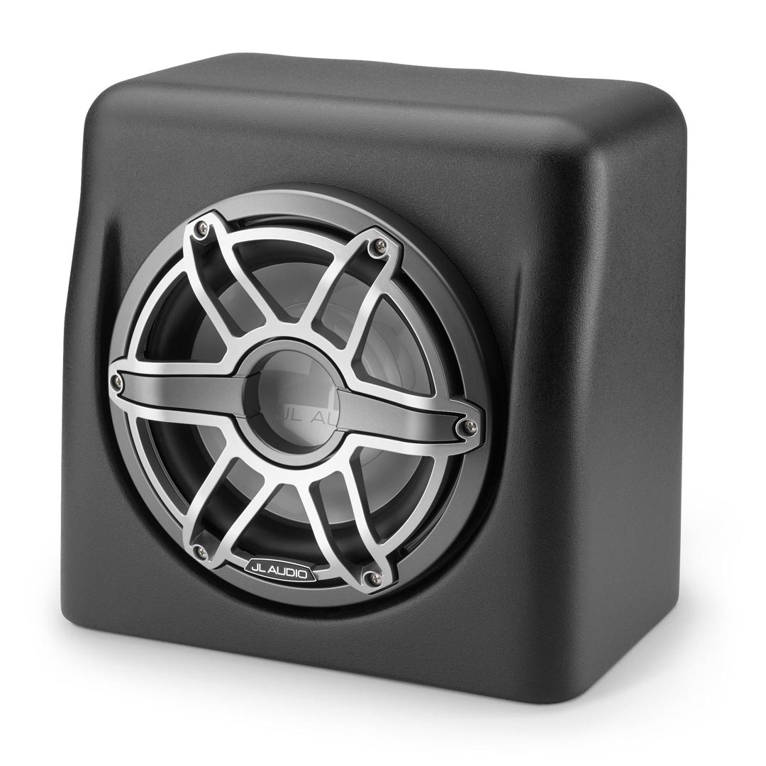 JL Audio M6-10FES-Mb-S-GmTi-4, M6 10" Fiberglass Sealed Loaded Subwoofer Enclosure (Black)