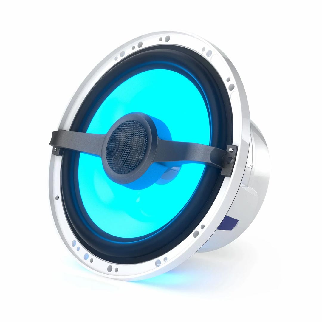 JL Audio M6-770XC-S-i, M6 7.7" 2-Way Marine Coaxial Speaker Core - LED Lighting, Single