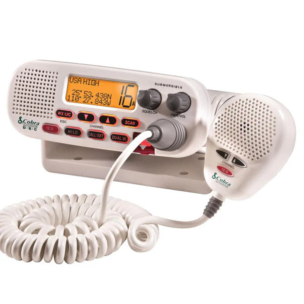 Cobra MR F45-D, MR F45-D Fix VHF Radio, Class-D Dsc, Wht