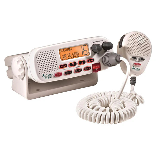 Cobra MR F45-D, MR F45-D Fix VHF Radio, Class-D Dsc, Wht