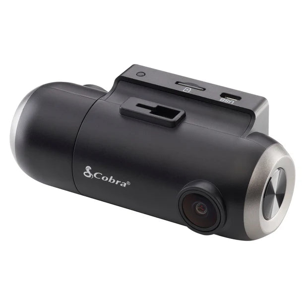 Cobra SC201, HD Dash Cam w/ GPS, Wi-Fi, Bluetooth®, and Built-in Rear-View Camera